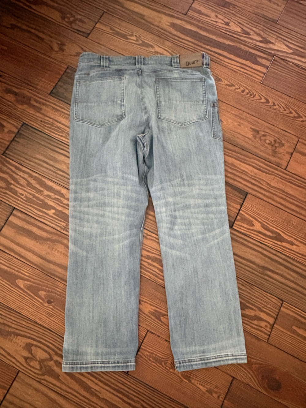 Men’s Duluth ballroom light wash jeans 38x30